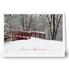 Winter Awaits Christmas Holiday Card